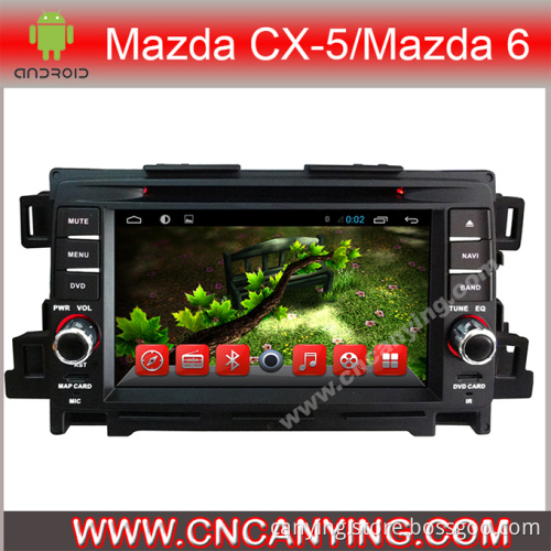 Car DVD Player for Pure Android 4.2.2 Car DVD Player with A9 CPU Capacitive Touch Screen GPS Bluetooth for Mazda Cx-5/Mazda 6 2013 (AD-7146)